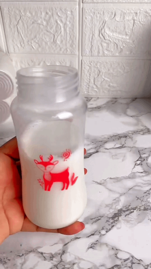 Baby Feeding Bottle with Weighted Straw